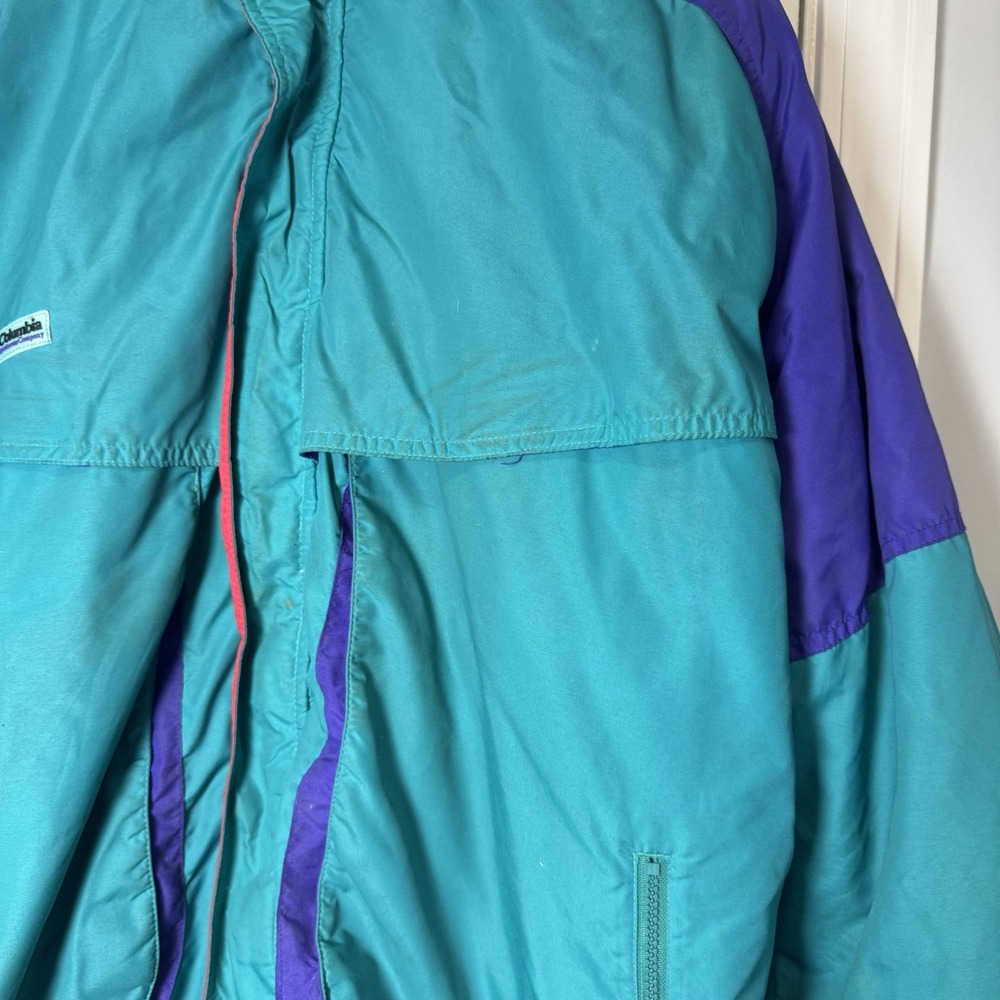Columbia Men's Purple Blue/Red Powder Keg Radial Sleeve Winter Jacket Size XLT - Picture 3 of 10